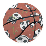 Baby Panda And Bamboo Pattern Print Basketball