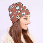 Baby Panda And Bamboo Pattern Print Beanie
