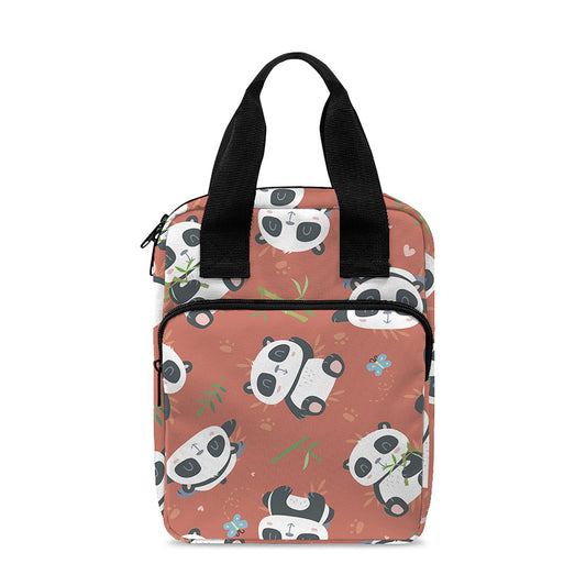 Baby Panda And Bamboo Pattern Print Bible Tote Bag