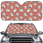 Baby Panda And Bamboo Pattern Print Car Windshield Sun Shade