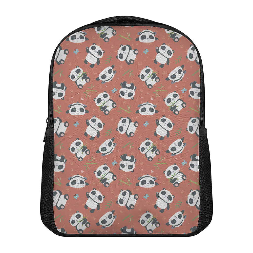 Baby Panda And Bamboo Pattern Print Casual Backpack