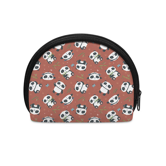 Baby Panda And Bamboo Pattern Print Coin Purse