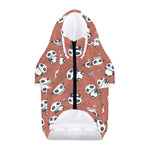 Baby Panda And Bamboo Pattern Print Dog Zip Up Hoodie