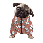 Baby Panda And Bamboo Pattern Print Dog Zip Up Jacket