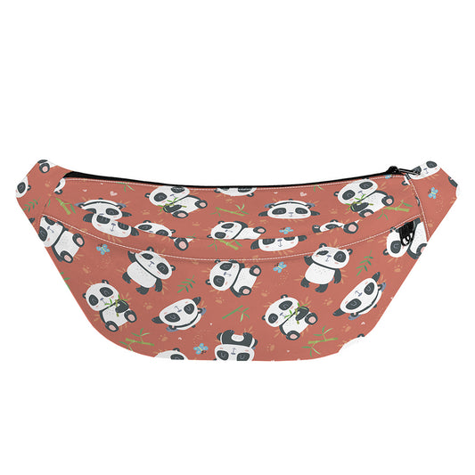 Baby Panda And Bamboo Pattern Print Fanny Pack