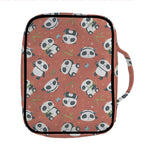 Baby Panda And Bamboo Pattern Print Front Pocket Bible Bag