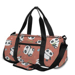 Baby Panda And Bamboo Pattern Print Gym Bag