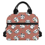 Baby Panda And Bamboo Pattern Print Insulated Lunch Bag