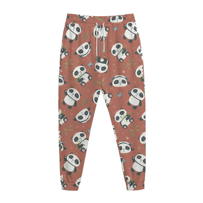 Baby Panda And Bamboo Pattern Print Jogger Pants