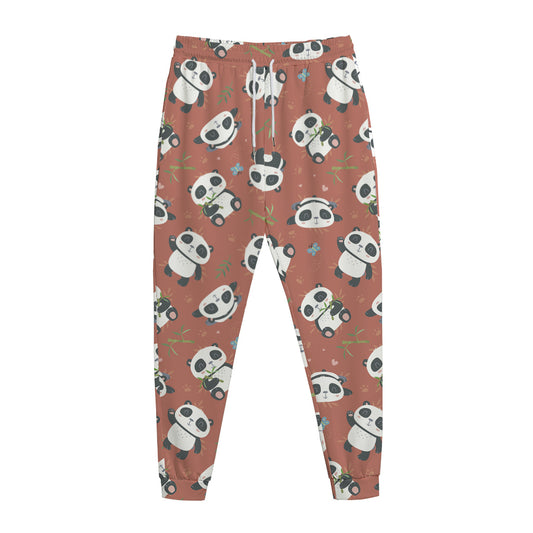 Baby Panda And Bamboo Pattern Print Jogger Pants