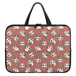 Baby Panda And Bamboo Pattern Print Laptop Sleeve With Handle
