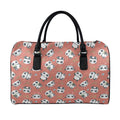 Baby Panda And Bamboo Pattern Print Leather Duffel Bag
