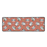 Baby Panda And Bamboo Pattern Print Long Kitchen Mat