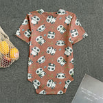 Baby Panda And Bamboo Pattern Print Men's Bodysuit