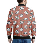 Baby Panda And Bamboo Pattern Print Men's Bomber Jacket