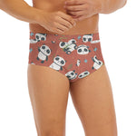 Baby Panda And Bamboo Pattern Print Men's Briefs