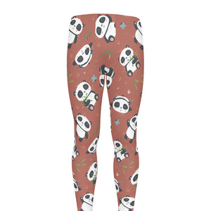 Baby Panda And Bamboo Pattern Print Men's leggings