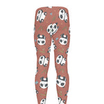 Baby Panda And Bamboo Pattern Print Men's leggings