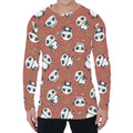 Baby Panda And Bamboo Pattern Print Men's Long Sleeve T-Shirt