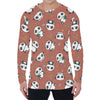 Baby Panda And Bamboo Pattern Print Men's Long Sleeve T-Shirt