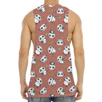 Baby Panda And Bamboo Pattern Print Men's Muscle Tank Top