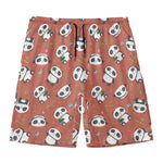 Baby Panda And Bamboo Pattern Print Men's Swim Trunks