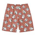 Baby Panda And Bamboo Pattern Print Men's Swim Trunks