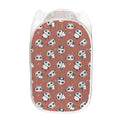 Baby Panda And Bamboo Pattern Print Mesh Laundry Hamper