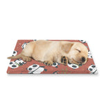 Baby Panda And Bamboo Pattern Print Pet Cooling Mat Cover