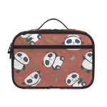 Baby Panda And Bamboo Pattern Print Portable Lunch Bag