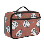 Baby Panda And Bamboo Pattern Print Portable Lunch Bag