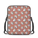 Baby Panda And Bamboo Pattern Print Rectangular Crossbody Bag