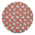 Baby Panda And Bamboo Pattern Print Round Blanket