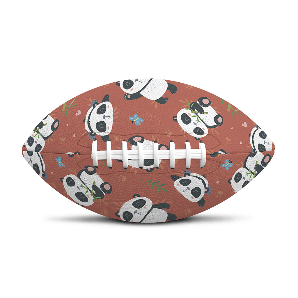 Baby Panda And Bamboo Pattern Print Rugby Ball