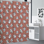 Baby Panda And Bamboo Pattern Print Shower Curtain