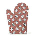 Baby Panda And Bamboo Pattern Print Single Oven Mitt