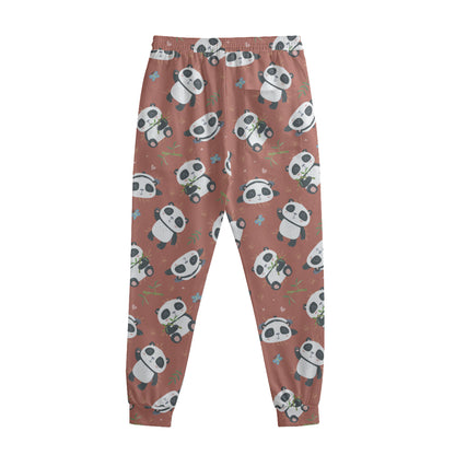 Baby Panda And Bamboo Pattern Print Sweatpants