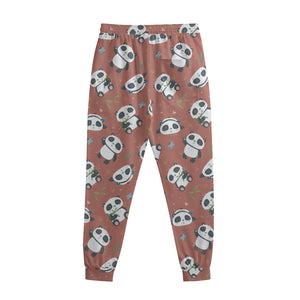 Baby Panda And Bamboo Pattern Print Sweatpants