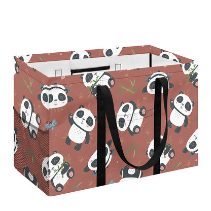 Baby Panda And Bamboo Pattern Print Utility Tote Bag