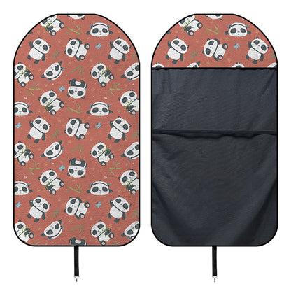 Baby Panda And Bamboo Pattern Print Waterproof Car Seat Cover