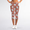 Baby Panda And Bamboo Pattern Print Women's Capri Leggings