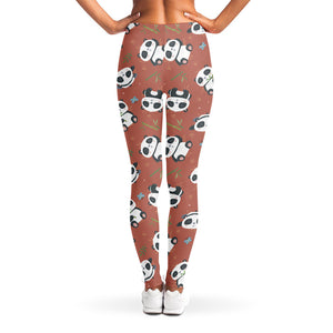 Baby Panda And Bamboo Pattern Print Women's Leggings