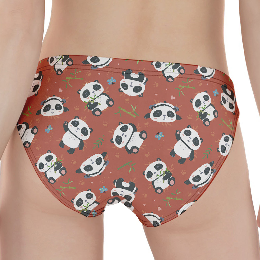 Baby Panda And Bamboo Pattern Print Women's Panties