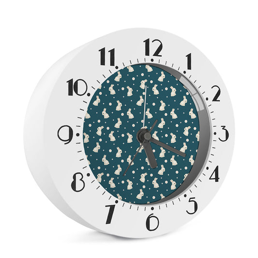 Baby Rabbit Pattern Print Alarm Clock