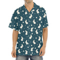 Baby Rabbit Pattern Print Aloha Shirt