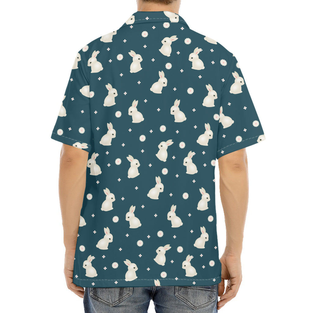 Baby Rabbit Pattern Print Aloha Shirt