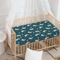 Baby Rabbit Pattern Print Baby Crib Sheet