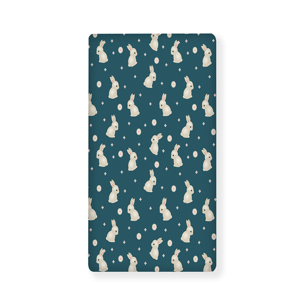 Baby Rabbit Pattern Print Baby Crib Sheet