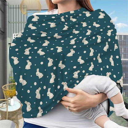 Baby Rabbit Pattern Print Baby Seat Cover