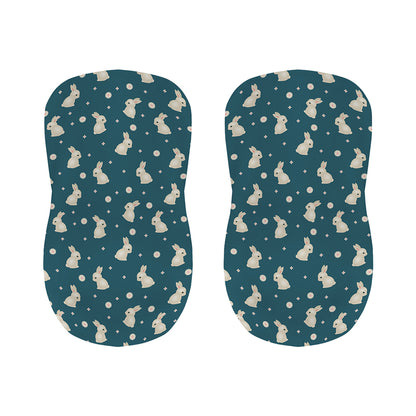 Baby Rabbit Pattern Print Bar Stool Covers
